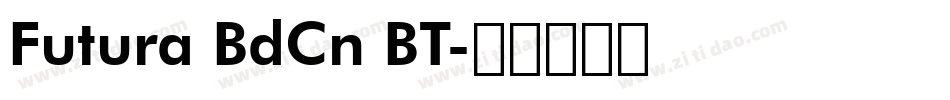 Futura BdCn BT字体转换